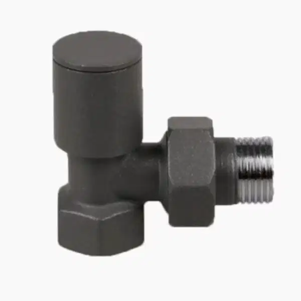 1/2 Antrasit Köşe Radyatör Vanası