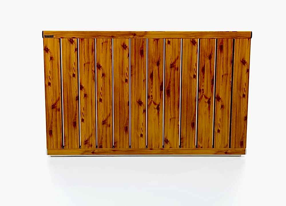 Termorad Aleos Açık Budak 60×98 Alüminyum Panel Radyatör – Dekoratif Ahşap Desenli Modern Tasarım