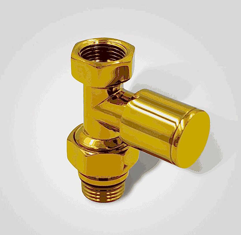 1/2 EDP Sarı Düz Radyatör Vanası (MV-OM)