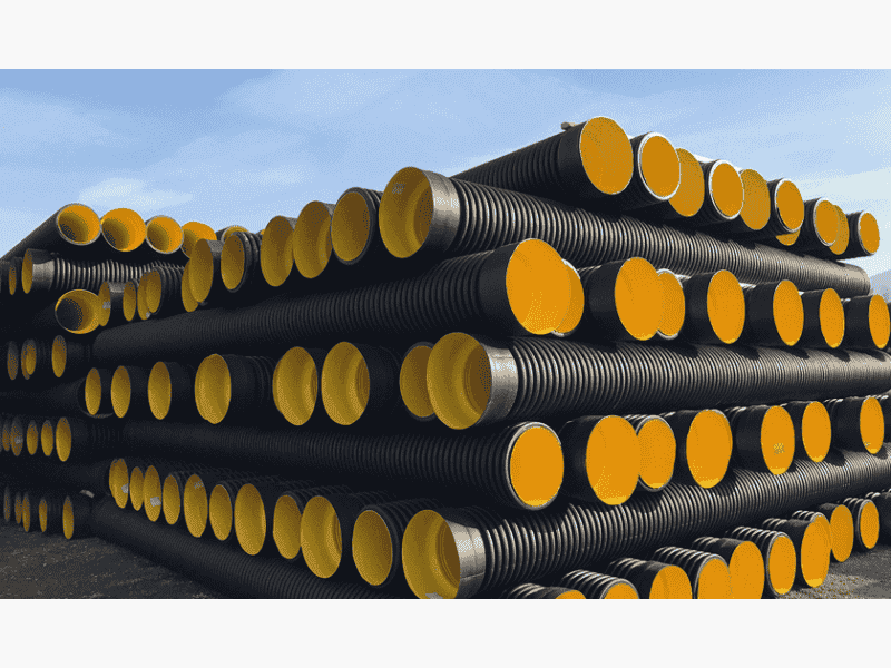  800 mm SN4 KORUGE BORU MAVİ