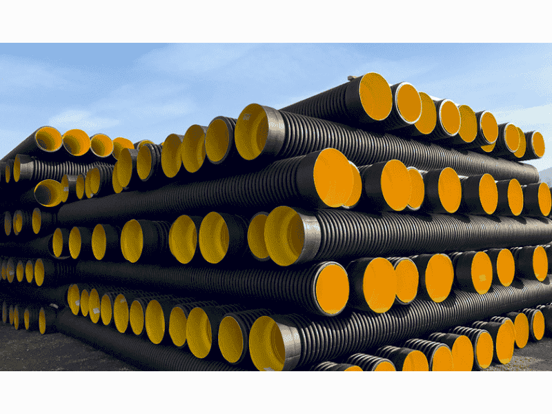  500 mm SN4 KORUGE BORU MAVİ