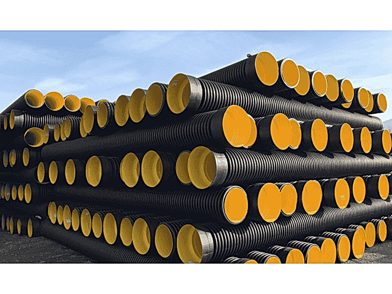 600 mm SN4 KORUGE BORU MAVİ